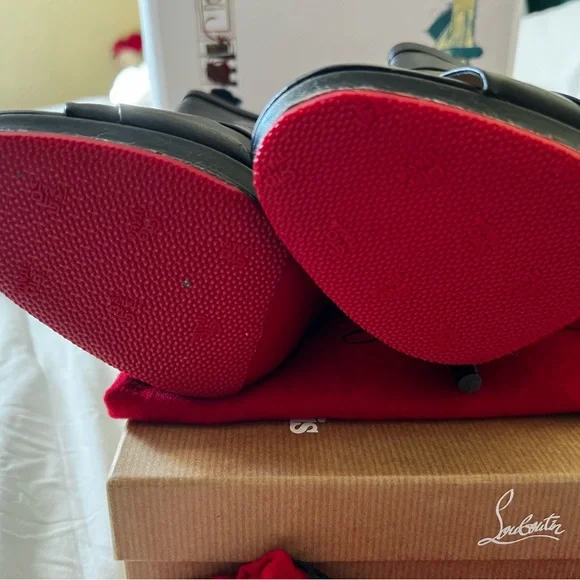 *SOLD*Christian Louboutin Drapicone Leather Heels 👠 - Picture 9 of 13